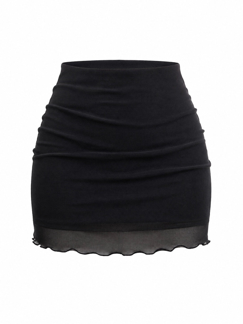 Falda Mini Mesh Negra
