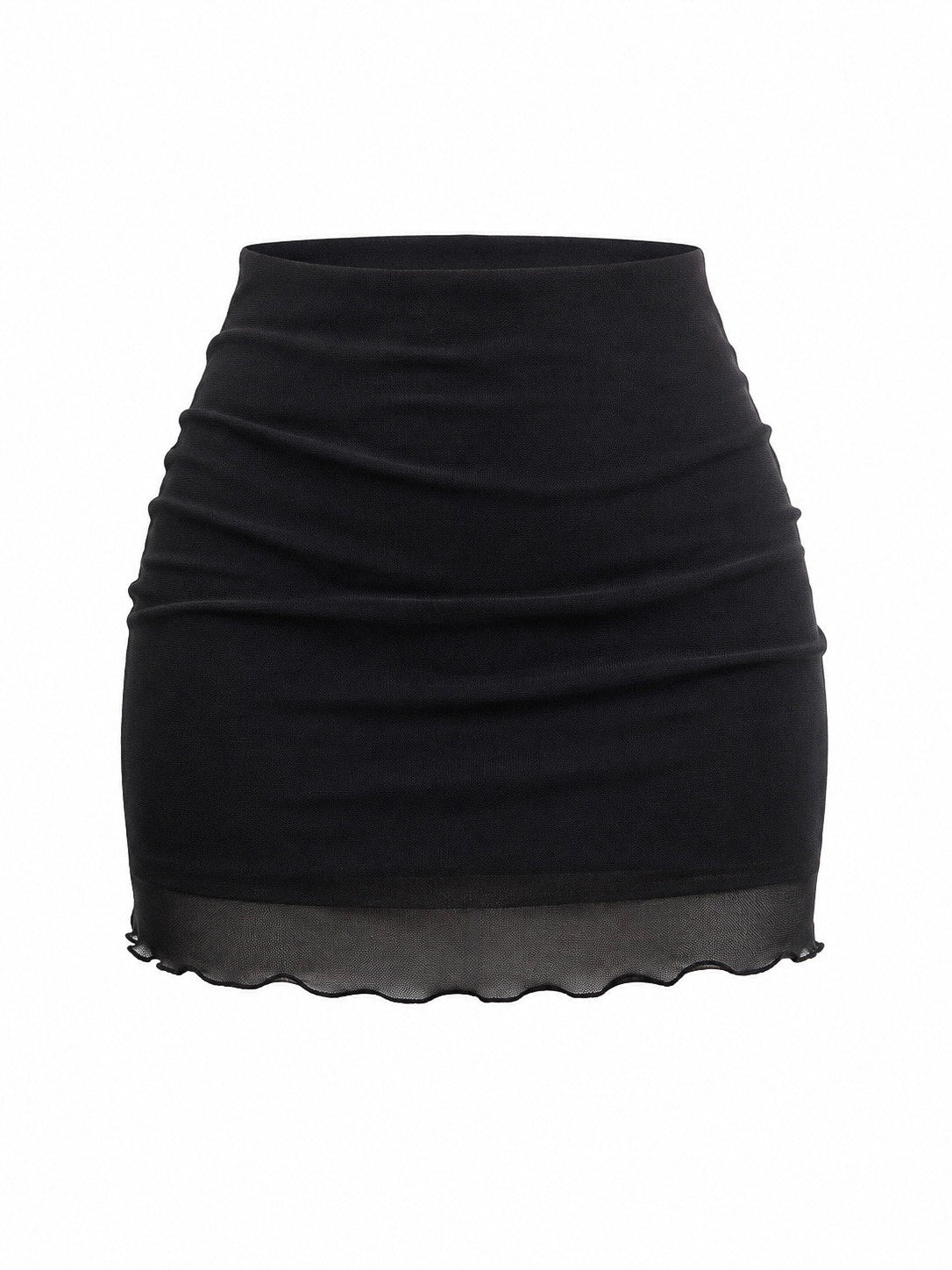 Falda Mini Mesh Negra