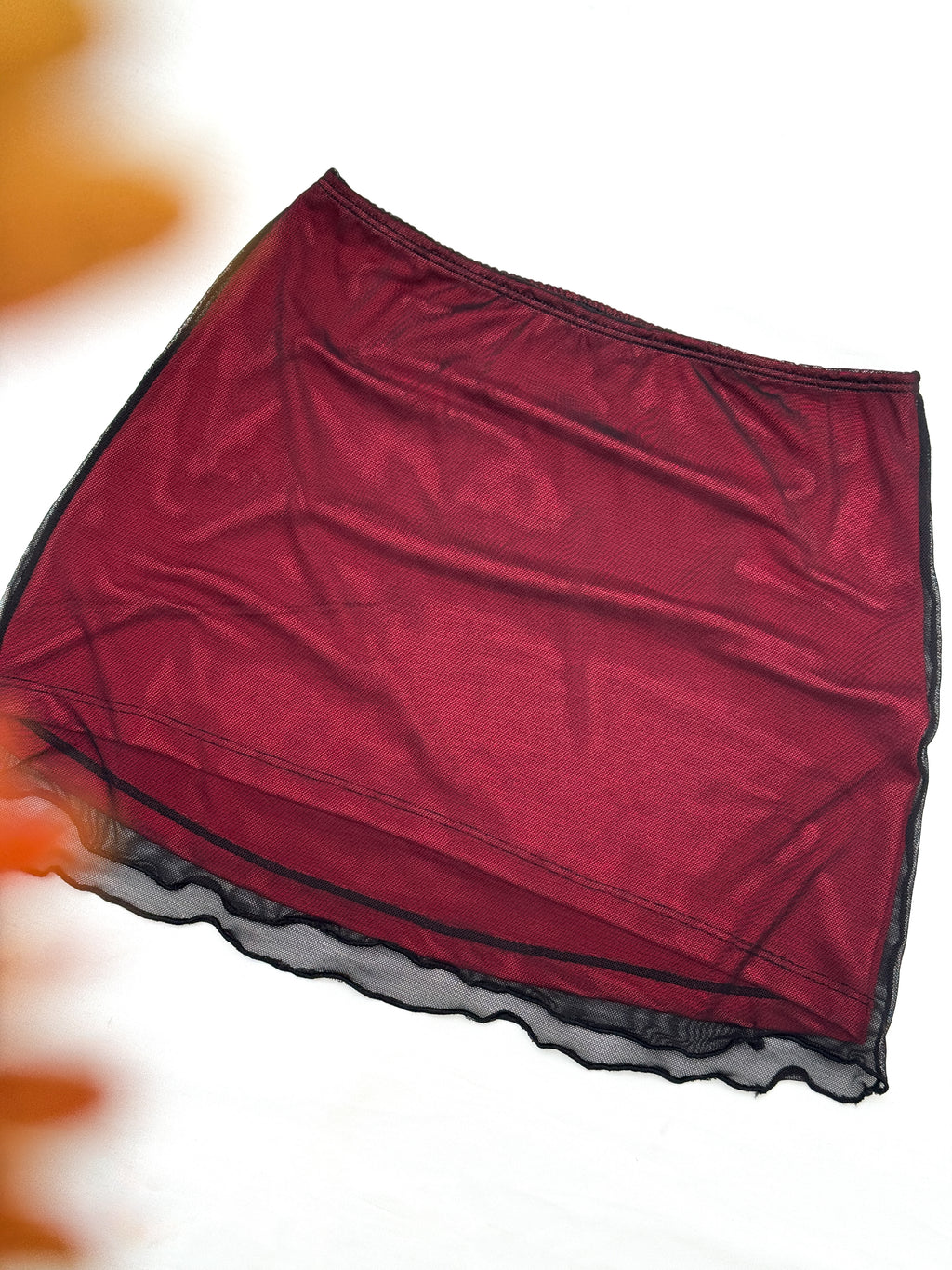 Falda Mini Mesh Negra