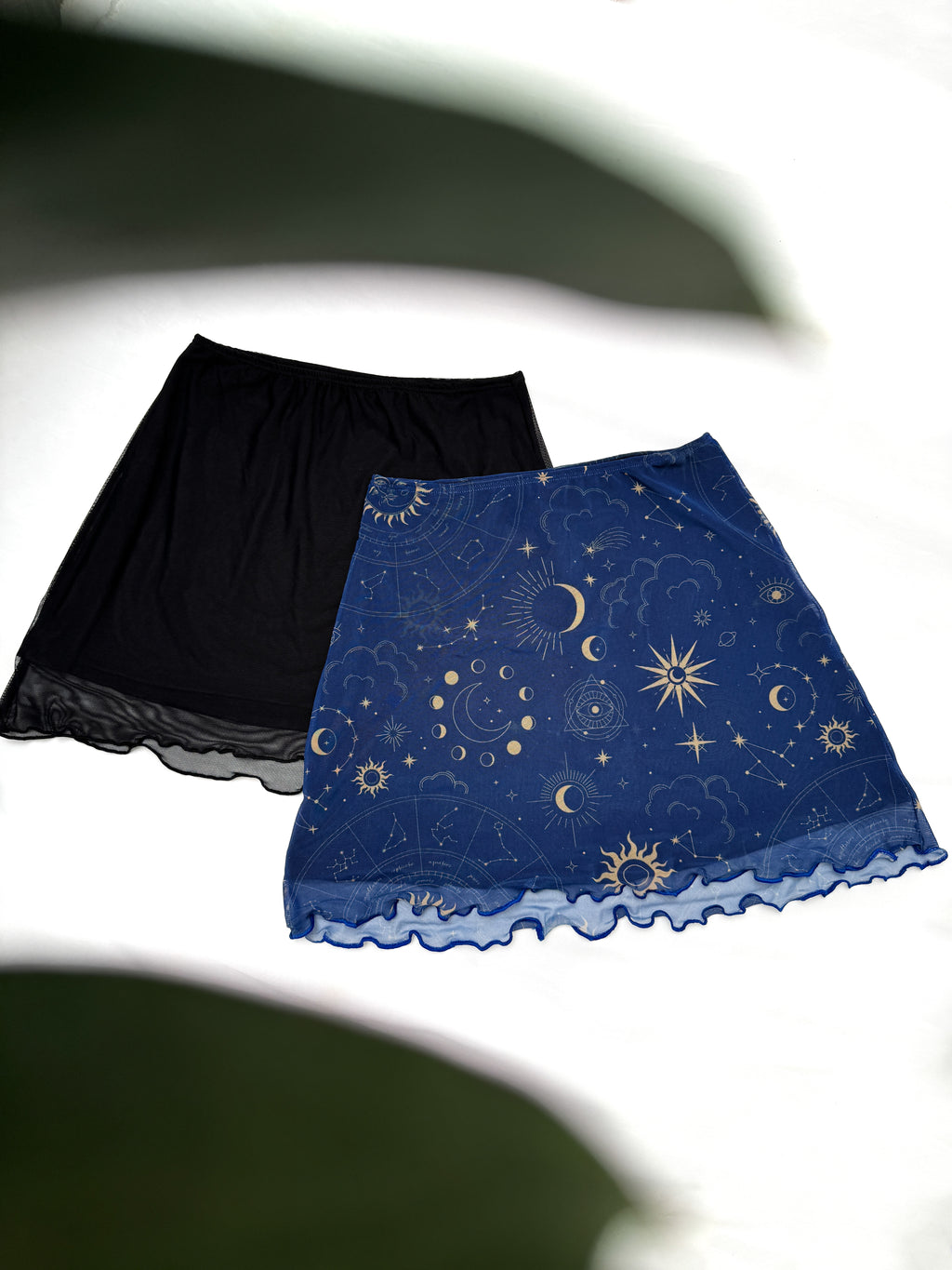 Falda Mini Mesh Negra