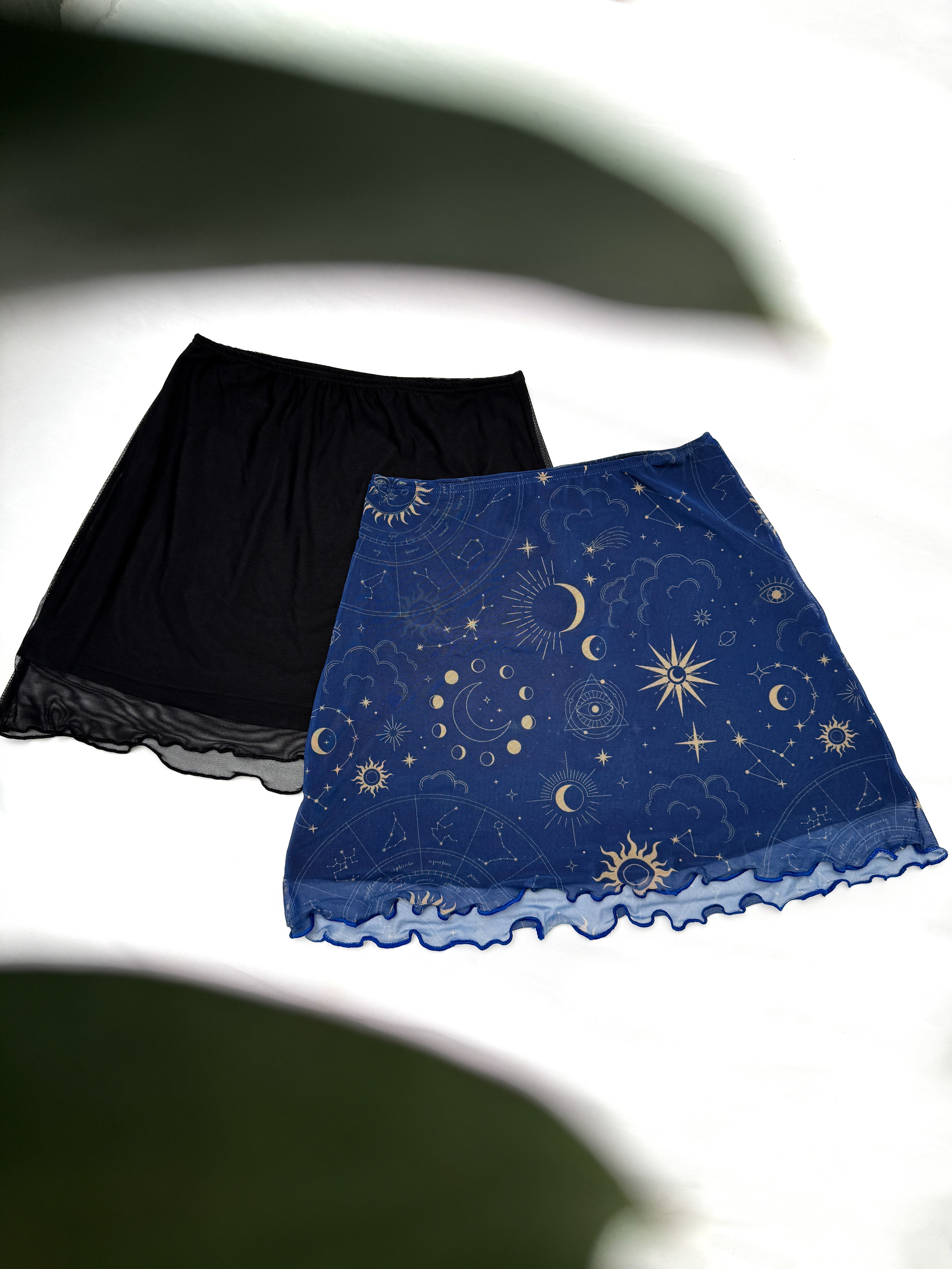 Falda Mini Mesh Negra
