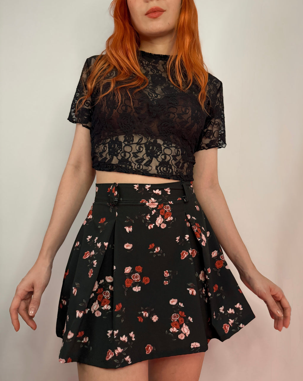 Falda Short Tach Floral